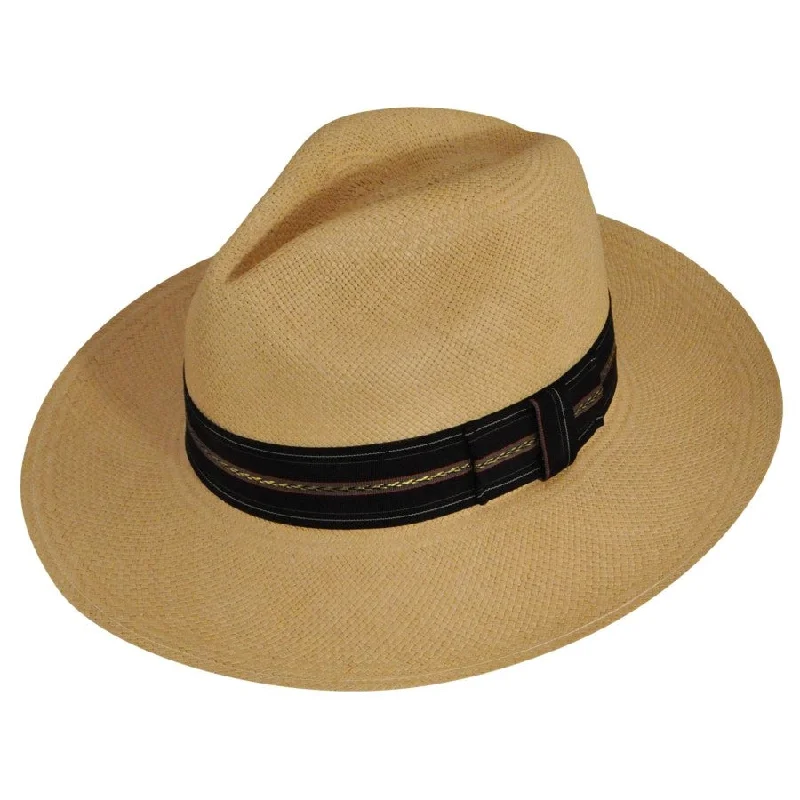 Beanies for fashionable outdoor events-Pantropic Miles Classic Panama Fedora Hat