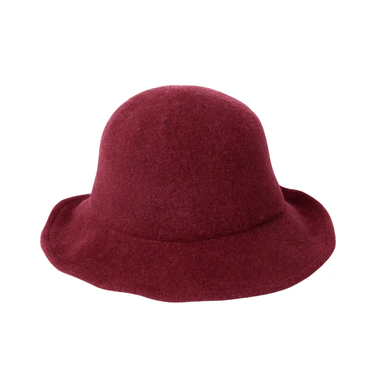 eco-friendly wool hats-  Avenel of Melbourne Boiled Wool Hat - Burgundy