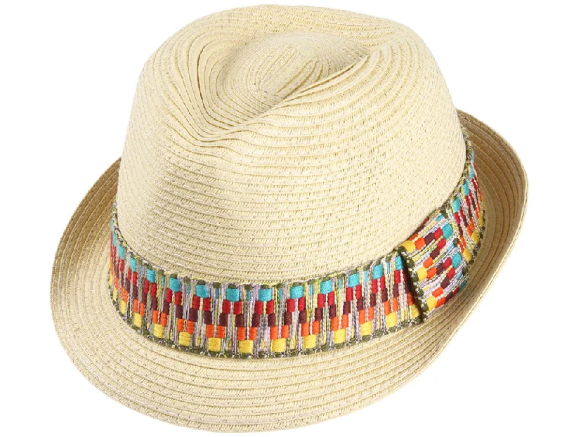 Cute beanies-Trinidad Paper Straw Fedora