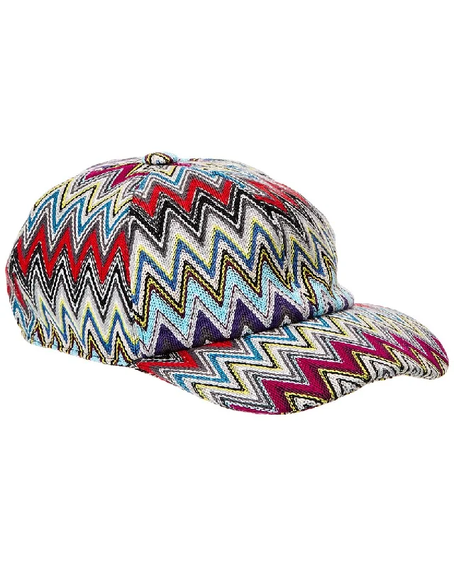 womens casual hats for day-to-day-Missoni Chevron Cap