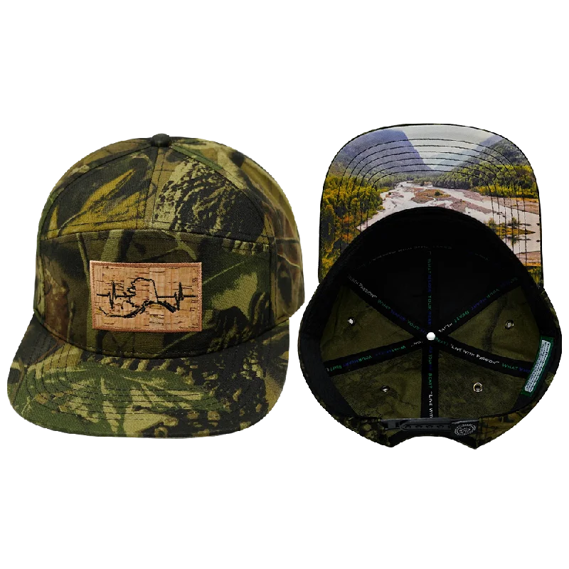 Headbands for long runs-Alaska Hat | Flat Bill | Fall Tree Camo