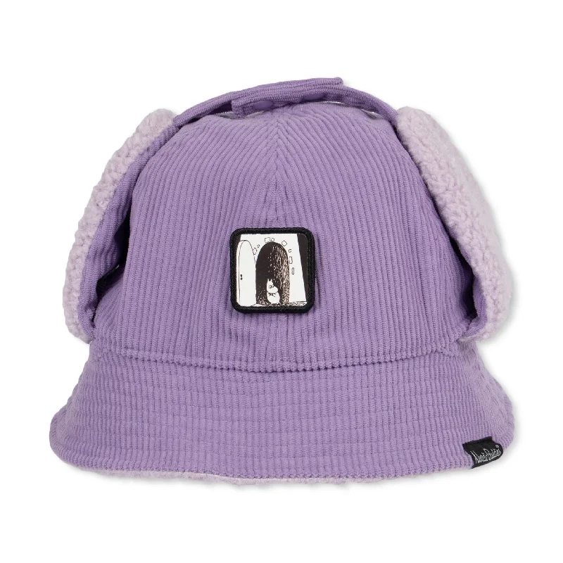 Bucket hats with trendy prints-Moomintroll Winter Bucket Hat Adult - Lilac