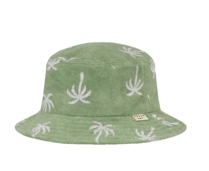 Bucket hats for beach lovers-Dozer Boys Bucket Palmwood - Green