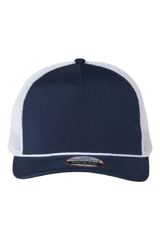 mens hats stylish for summer events-Imperial Mens The Rabble Rouser Moisture Wicking Snapback Hat - Navy Blue/White