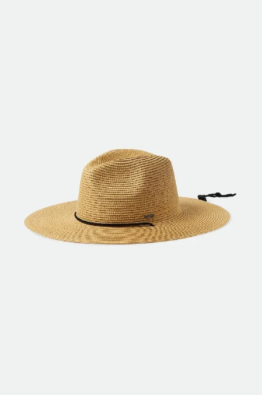 sun hat for daytime outdoor events-Mitch Packable Sun Hat - Tan