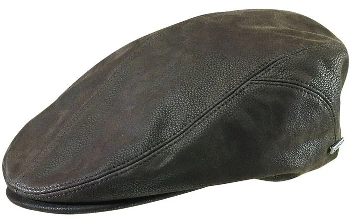 Beanies for weekend trips-Stetson Quilcene Nubuck Leather Ivy Hat