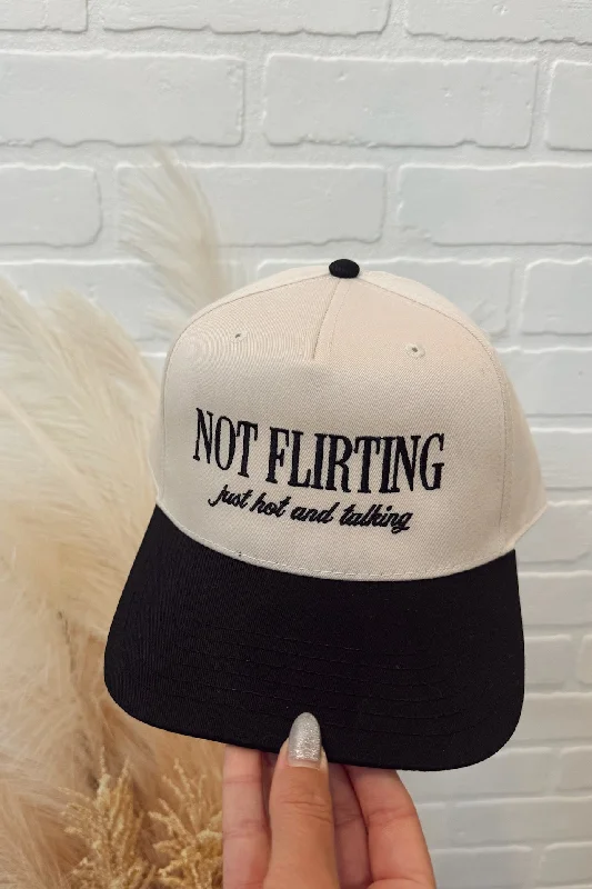 Beanies for outdoor adventures-Pre-Order Not Flirting Trucker Hat