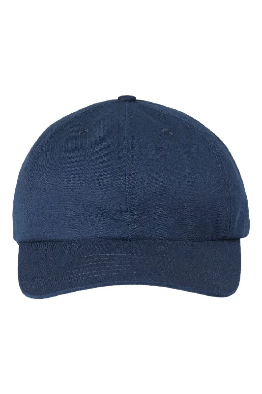 mens hats durable-Classic Caps Mens USA Made Snapback Dad Hat - Navy Blue