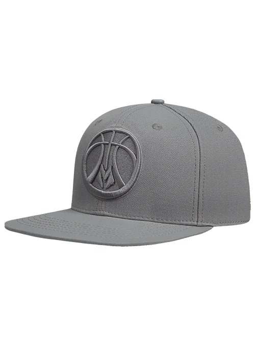 lightweight wool hats-  Pro Standard Neutral Grey Wool Milwaukee Bucks Snapback Hat