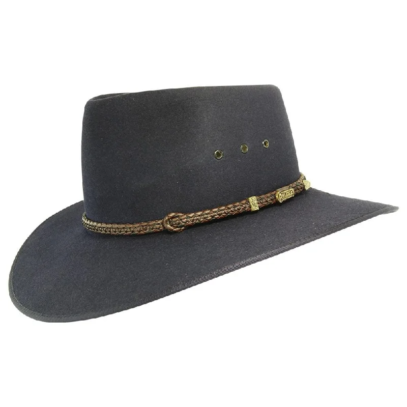 Beanies for cold weather-Akubra Cattleman Hat - Graphite Grey