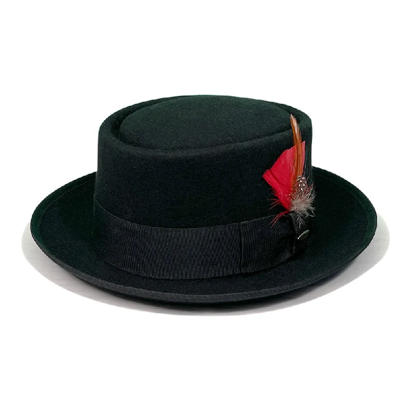 wool hats for urban style-  Saint Martin - Wool Felt Pork Pie Hat