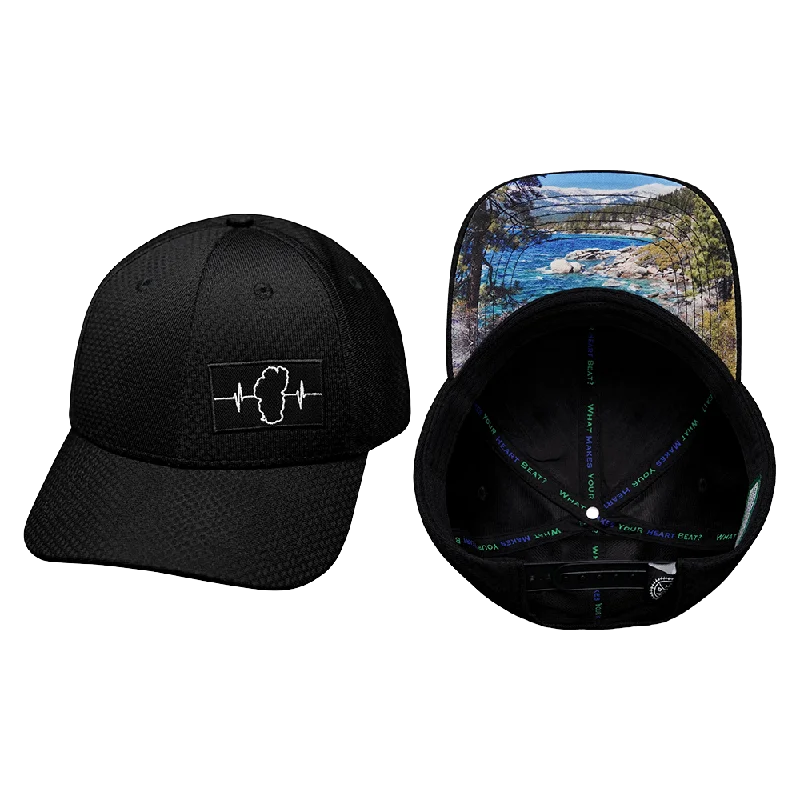 Headbands for daily wear styles-Tahoe Hat | Airmesh | Athletic Fit | Black