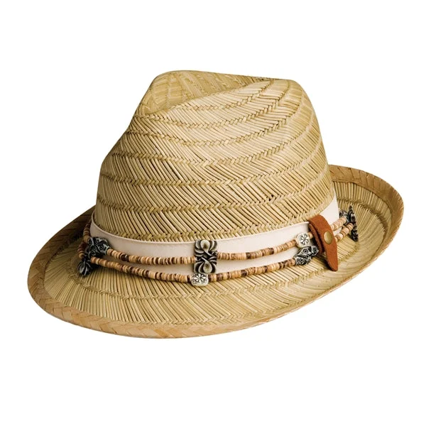 Headbands for sports fashion-Conner Rush Straw Fedora Hat