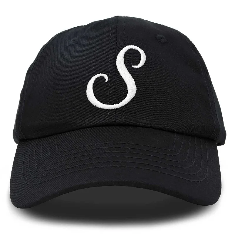 Beanies for daily winter wear-Dalix Initial Letter S Hat