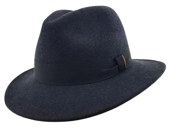 winter wool hats for women-  Stanton Mens Gentleman Australian Wool Fedora - Grey