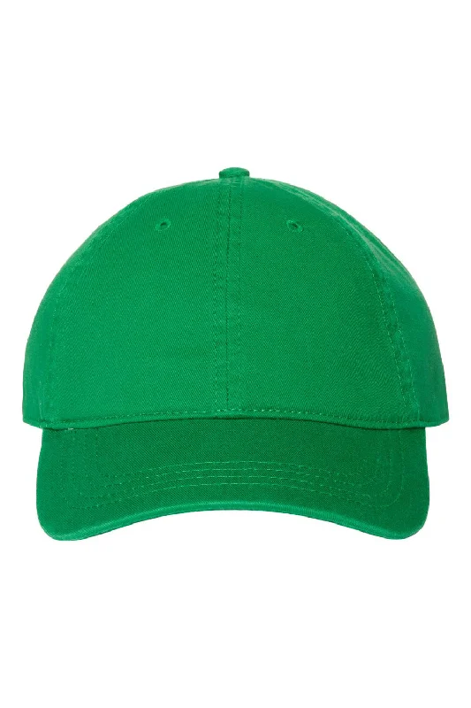 mens hats sports style-Cap America Mens Relaxed Adjustable Dad Hat - Kelly Green