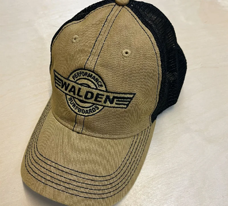 Beanies for school-Performance logo hat : Tan