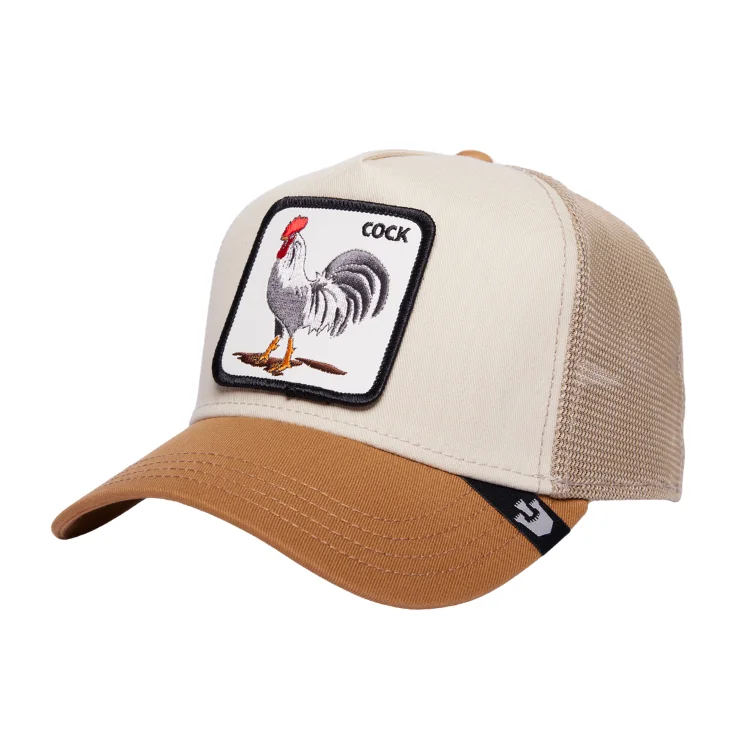 Beanies for casual winter fashion-Goorin Brothers V2 All American Rooster Trucker - Khaki