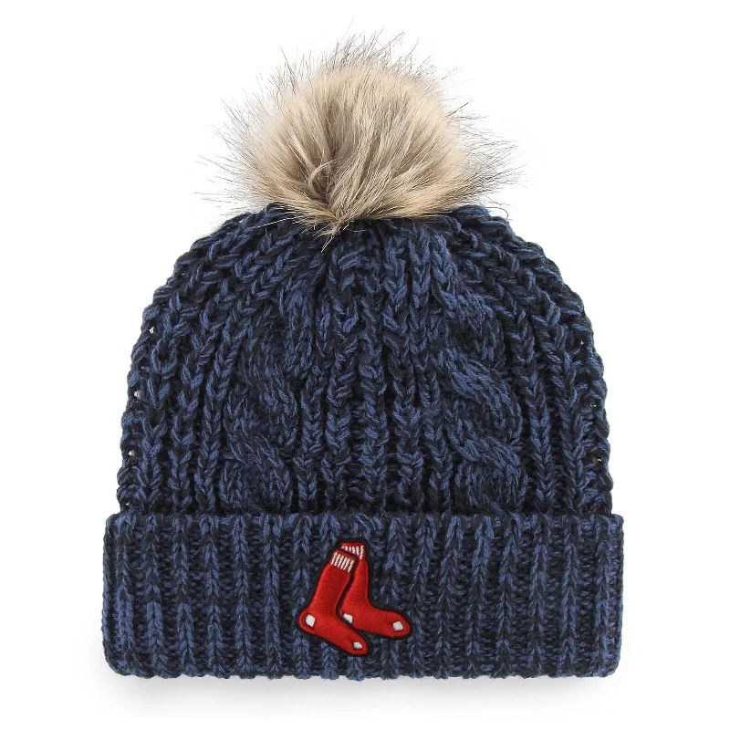 Beanies with fashionable textures-47 Flip Knit Meeko - Navy