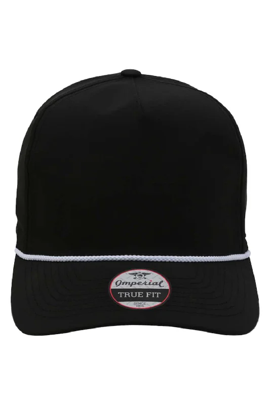 Imperial Mens The Wrightson Moisture Wicking Snapback Hat - Black/White