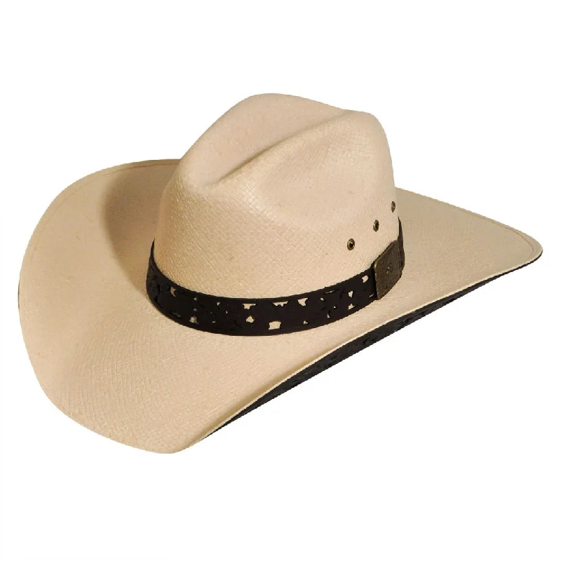 Headbands for activities like hiking-Renegade Lacey Straw Western Hat