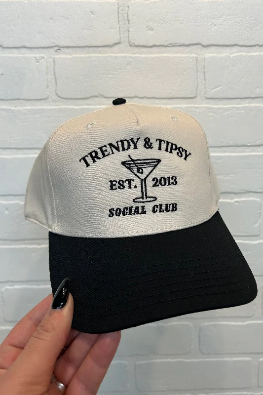 Beanies with moisture-wicking fabric-Trendy & Tipsy Social Club Trucker Hat