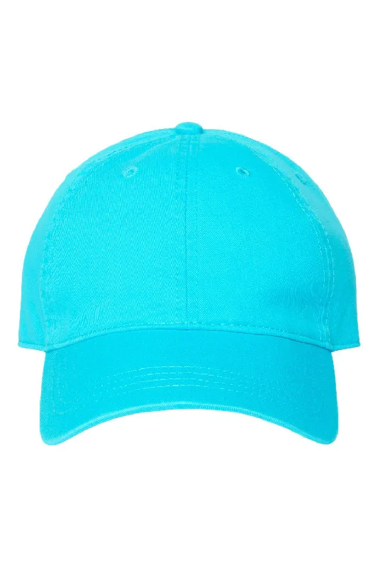 mens hats with mesh back-Cap America Mens Relaxed Adjustable Dad Hat - Scuba Blue