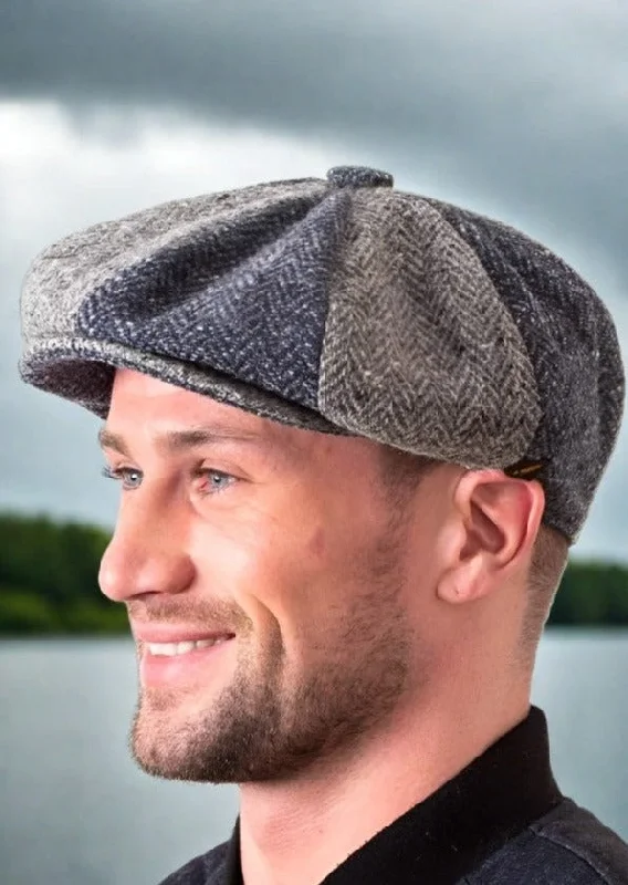 Beanies for staying warm and stylish-Gatsby Donegal Cap | Denim Patch